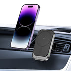 Tech-Protect CW19 MagSafe magnetinis automobilinis laikiklis su 15W indukciniu įkrovikliu oro grotelių tvirtinimui -...