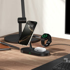 Tech-Protect A12 3in1 MagSafe indukcinis įkroviklis išmaniajam telefonui / ausinėms / išmaniajam laikrodžiui - juodas --...