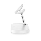 Tech-Protect A12 3in1 MagSafe indukcinis įkroviklis išmaniajam telefonui / ausinėms / išmaniajam laikrodžiui - baltas --...