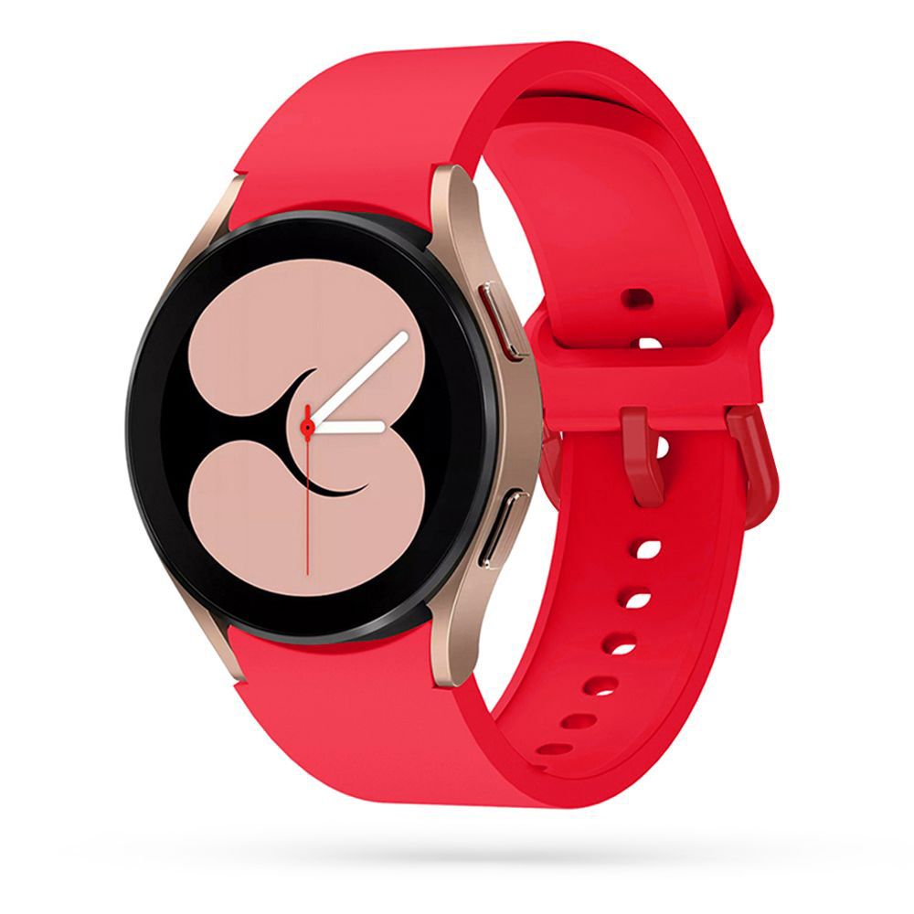 Tech-Protect IconBand, skirta Samsung Galaxy Watch 4 / 5 / 5 Pro / 6 / 7 / FE - raudona -- Samsung Galaxy Watch 4