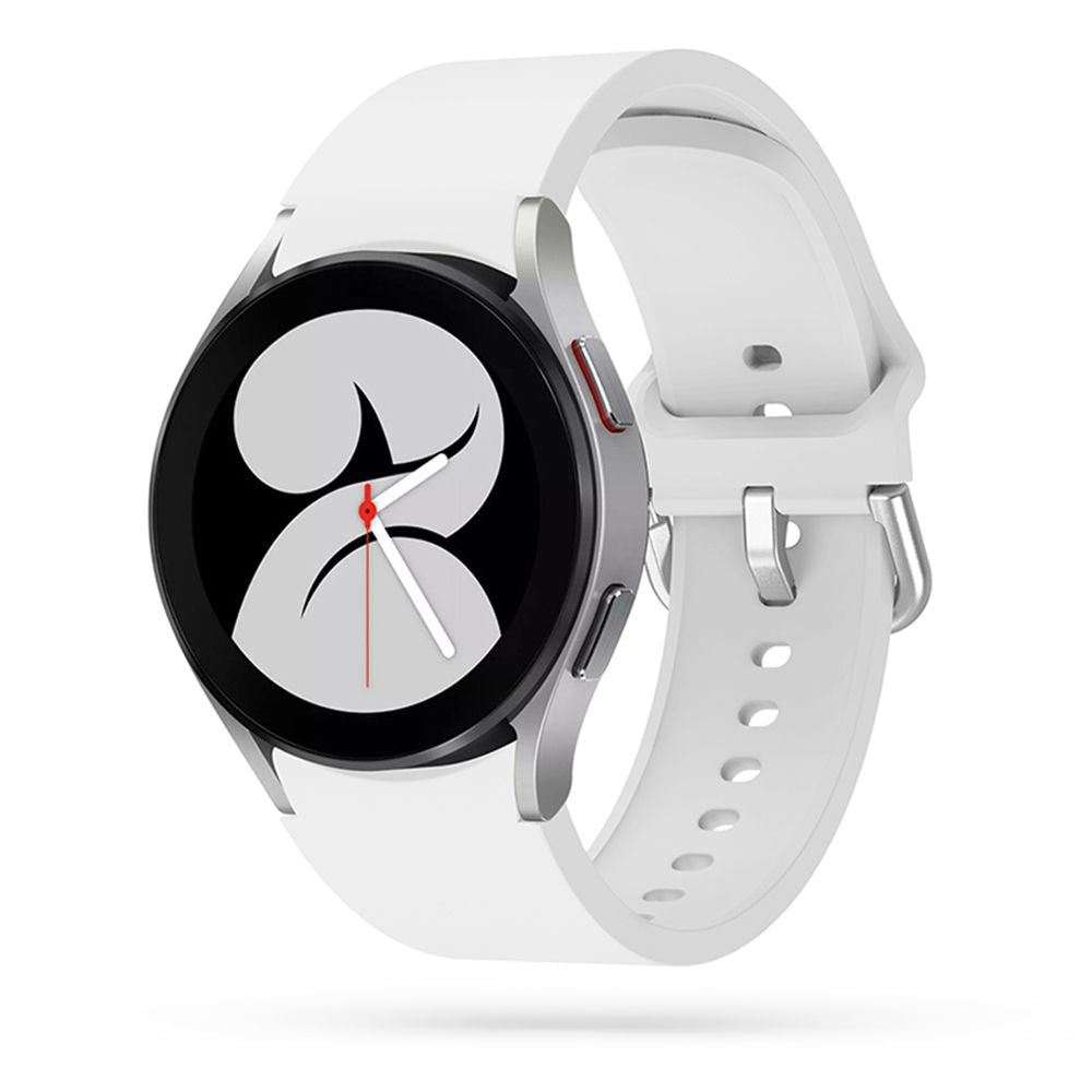 Tech-Protect IconBand, skirta Samsung Galaxy Watch 4 / 5 / 5 Pro / 6 / 7 / FE - balta -- Samsung Galaxy Watch 4