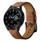 Tech-Protect odinis dirželis, skirtas Samsung Galaxy Watch 4 / 5 / 5 Pro / 6 / 7 / FE - rudas -- Samsung Galaxy Watch 4