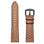 Tech-Protect odinis dirželis, skirtas Samsung Galaxy Watch 4 / 5 / 5 Pro / 6 / 7 / FE - rudas -- Samsung Galaxy Watch 4