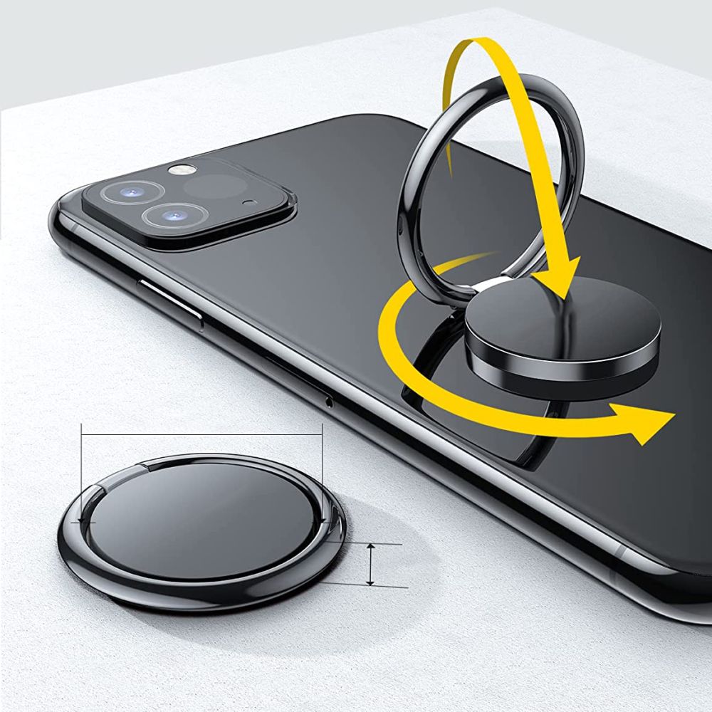 Tech-Protect magnetinis telefono žiedo laikiklis / žiedas su stovo funkcija - rožinis -- Cell phone holders