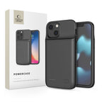 Tech-Protect PowerCase, skirta iPhone 12 mini / 13 mini, su 4700mAh išorine baterija - juoda -- iPhone 12 Mini
