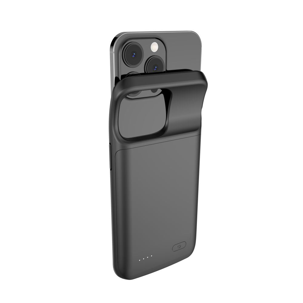 Tech-Protect PowerCase, skirta iPhone 13 / 13 Pro, su 4800mAh išorine baterija - juoda -- iPhone 13
