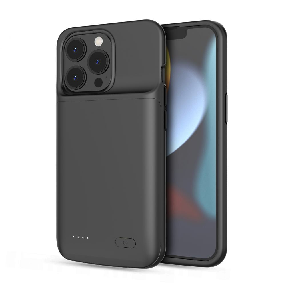 Tech-Protect PowerCase, skirta iPhone 13 / 13 Pro, su 4800mAh išorine baterija - juoda -- iPhone 13