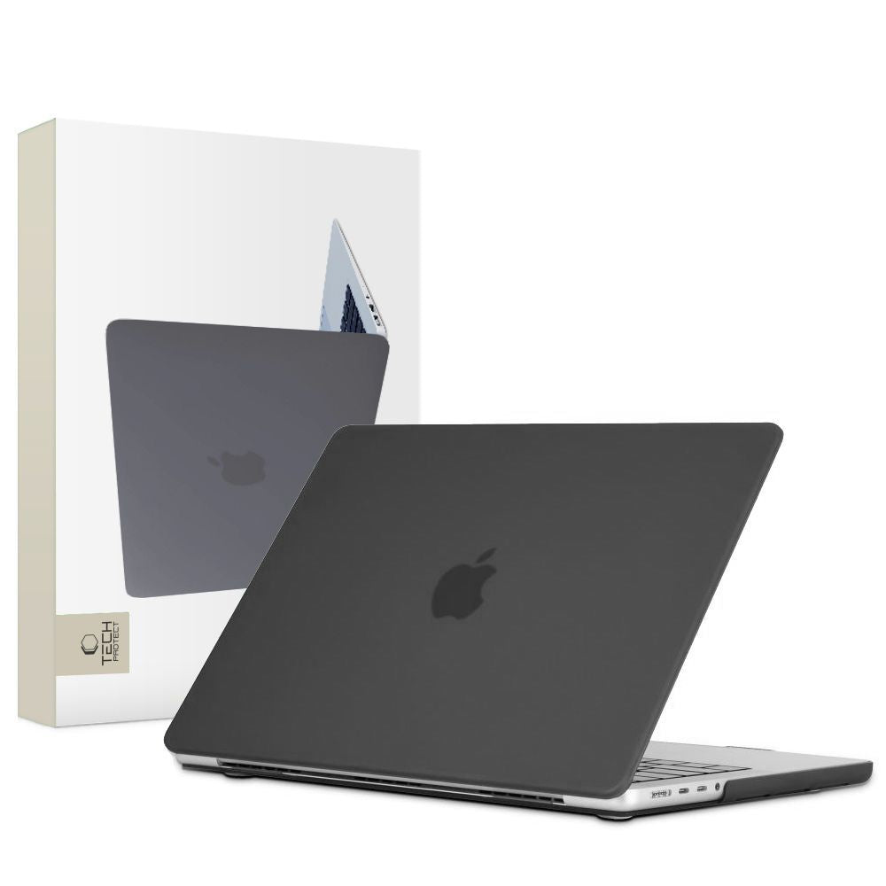 Tech-Protect SmartShell dėklas, skirtas MacBook Pro 14" M1 / M2 / M3 2021-2024 - matinė juoda -- Cell phone cases and covers