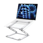 Tech-Protect ULS400 universali sulankstoma stovas nešiojamiesiems kompiuteriams iki 17" - sidabrinė -- Laptop Stands