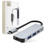 HUB Tech-Protect V2 4in1 USB-C - USB-A 3.0 / USB-A 2.0 / USB-C / HDMI - pilkas -- USB Hubs