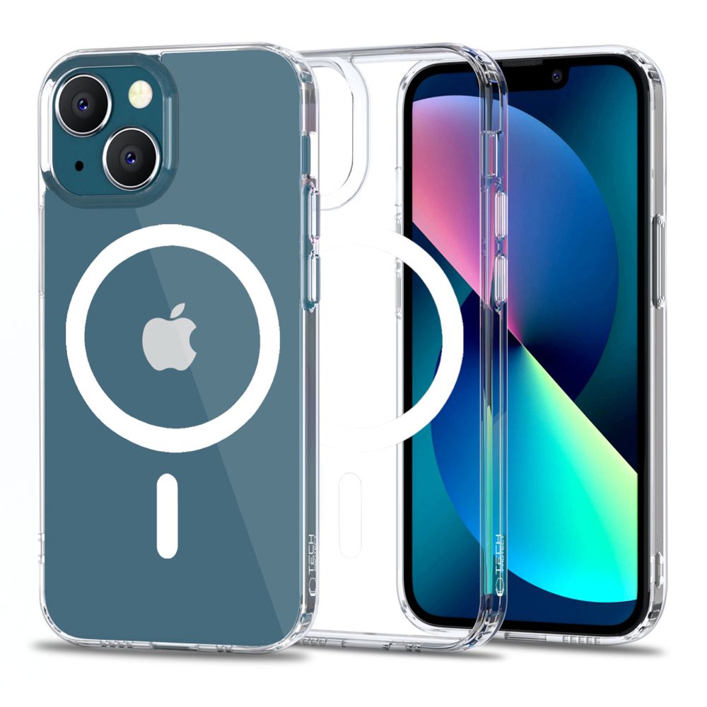 Tech-Protect MagMat MagSafe dėklas iPhone 13 – skaidrus -- iPhone 13
