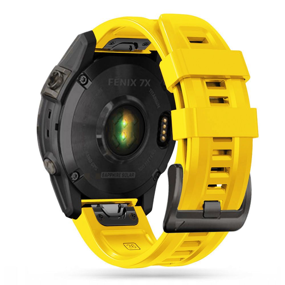 Tech-Protect IconBand, skirta Garmin Fenix ​​5 / 6 / 6 Pro / 7 - geltona -- Watch Straps