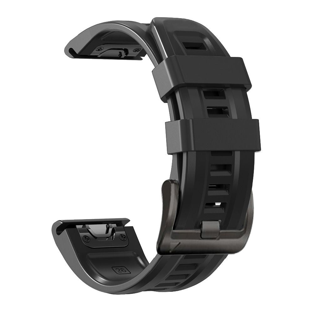 Tech-Protect IconBand, skirta Garmin Fenix ​​3 / 5X / 3HR / 5X Plus / 6X / 6X Pro / 7X - juoda -- Watch Straps