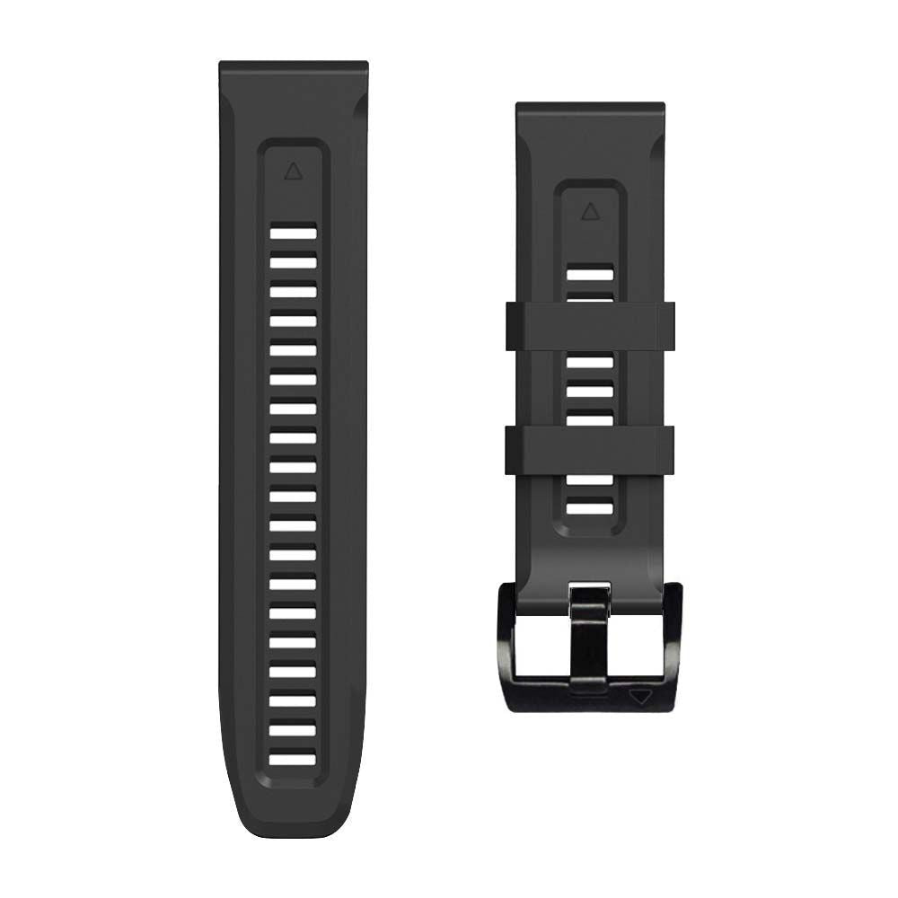 Tech-Protect IconBand, skirta Garmin Fenix ​​3 / 5X / 3HR / 5X Plus / 6X / 6X Pro / 7X - juoda -- Watch Straps