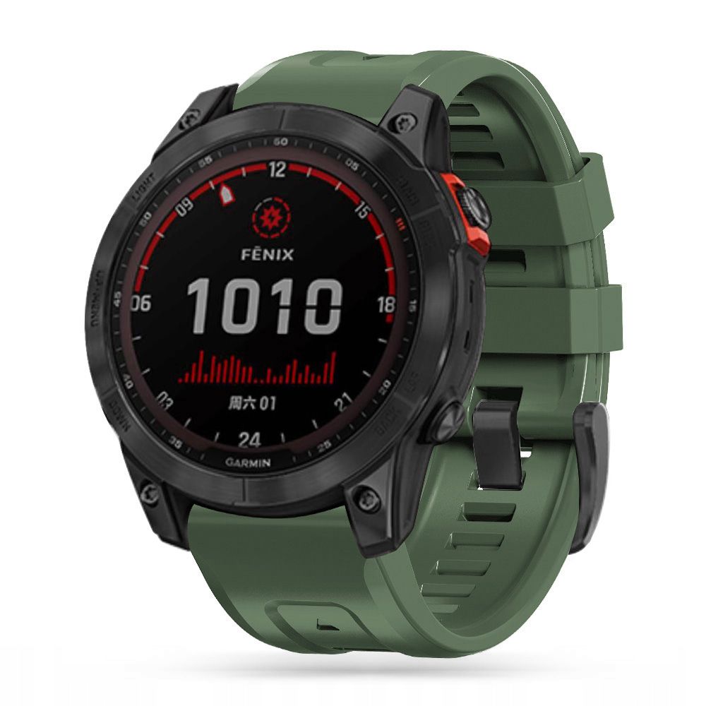 Tech-Protect IconBand dirželis, skirtas Garmin Fenix ​​3 / 5X / 3HR / 5X Plus / 6X / 6X Pro / 7X - žalias -- Watch Straps