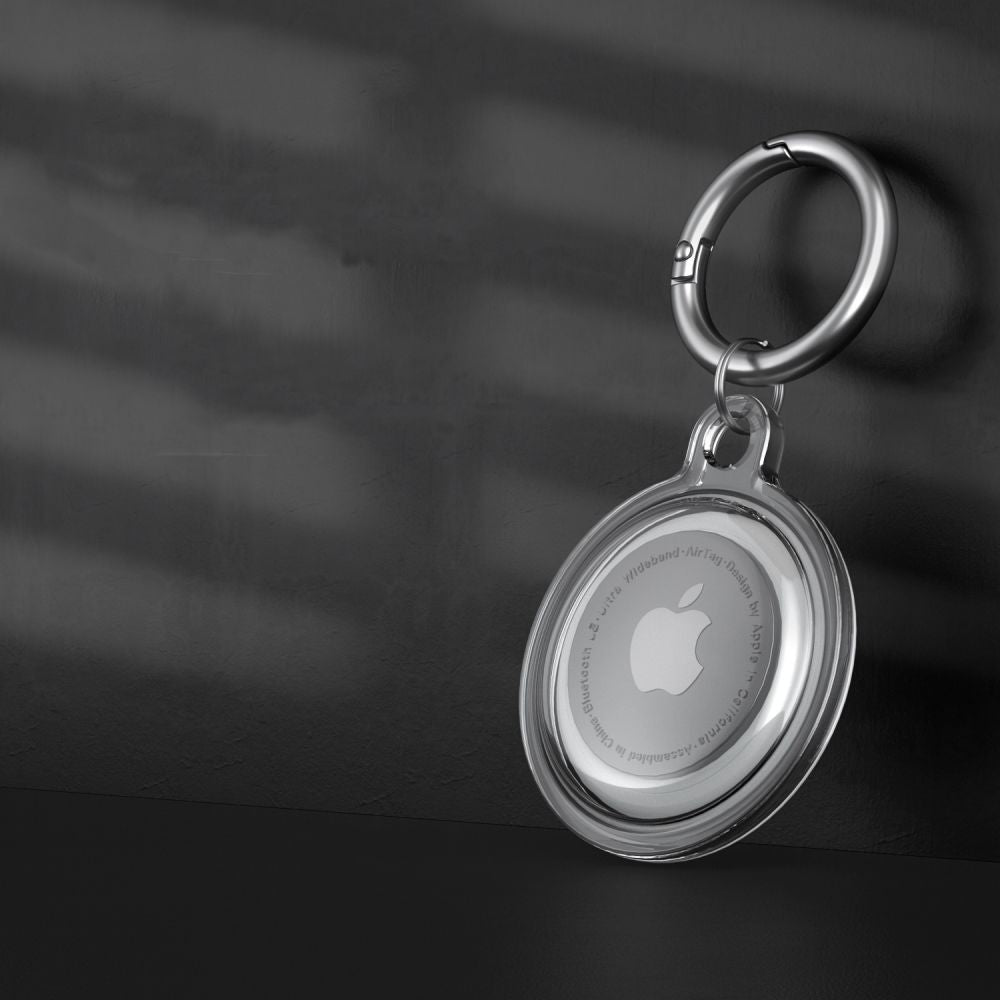 Tech-Protect Icon silikoninis dėklas AirTag – skaidrus -- Apple AirTag