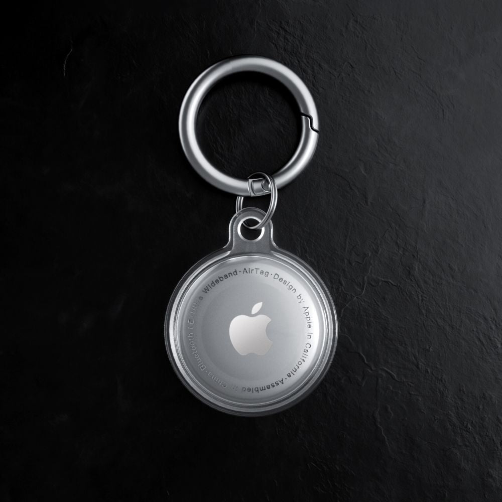 Tech-Protect Icon silikoninis dėklas AirTag – skaidrus -- Apple AirTag