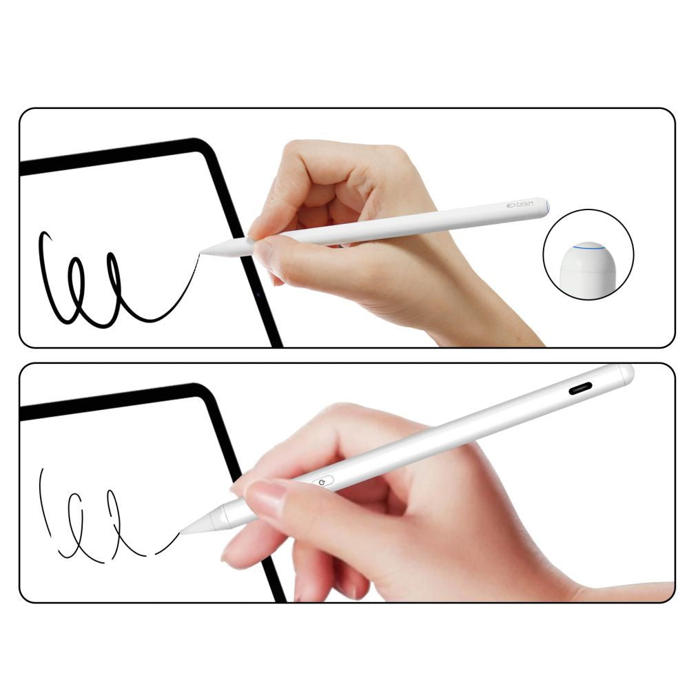 Tech-Protect Digital Magnetic Stylus Pen 2 Magnetic, skirtas iPad planšetiniam kompiuteriui – baltas -- Stylus Pens