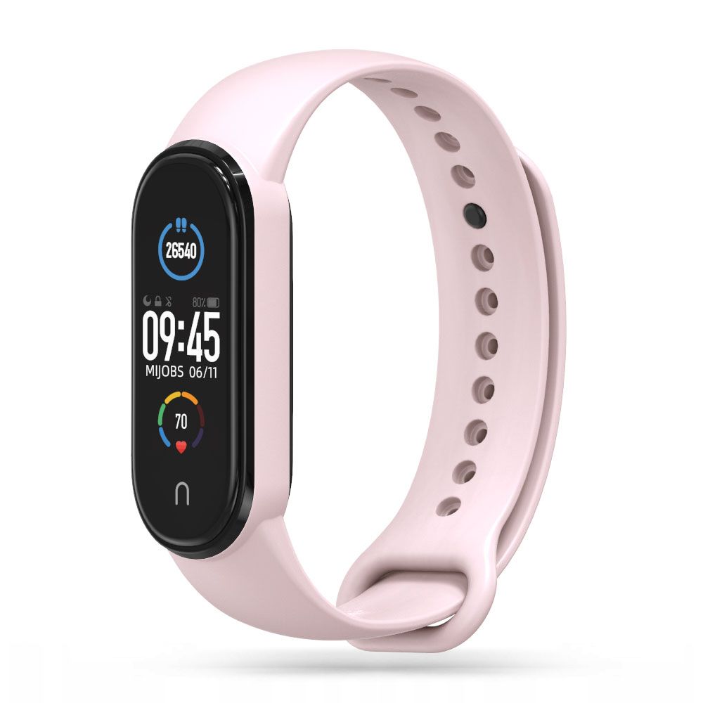 Tech-Protect IconBand dirželis, skirtas Xiaomi Mi Smart Band 5 / 6 / 7 / NFC - rožinė -- Xiaomi Mi Smart Band 5
