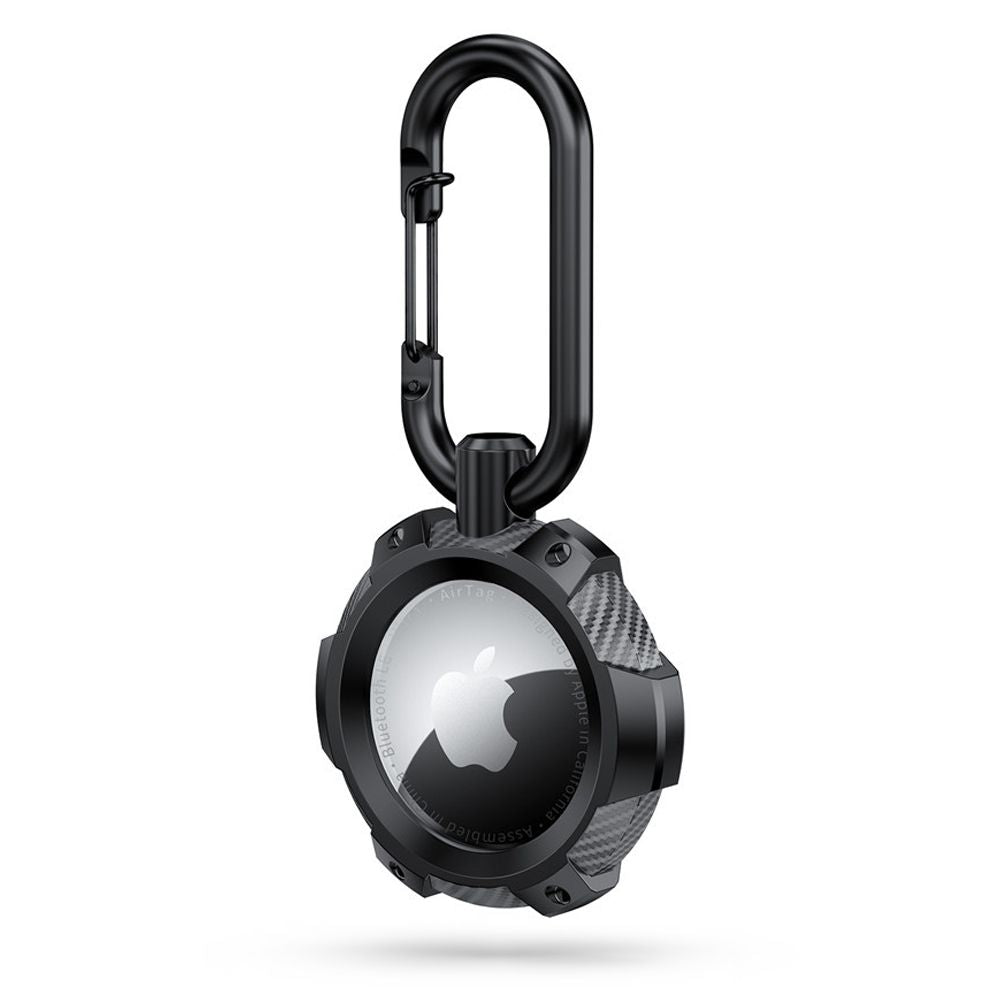 Tech-Protect TPUCarbon dėklas Apple AirTag – juodas -- Apple AirTag