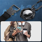 Tech-Protect TPUCarbon dėklas Apple AirTag – juodas -- Apple AirTag