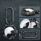 Tech-Protect TPUCarbon dėklas Apple AirTag – juodas -- Apple AirTag