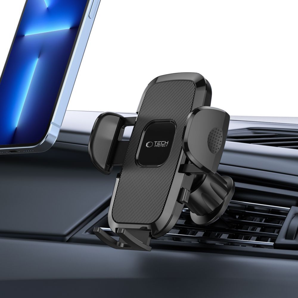 Tech-Protect V3 automobilinis telefono laikiklis oro grotelių angai - juodas -- Cell phone holders
