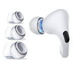„Tech-Protect“ ausų antgaliai, skirti „AirPods Pro“ 1/2, dydžiai S / M / L - balti (3 vnt.) -- Headphone Ear Tips