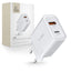 Tech-Protect C30W įkroviklis USB-C PD 30W / USB-A QC 3.0 - baltas -- Cell phone chargers