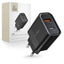 Tech-Protect C30W įkroviklis USB-C PD 30W / USB-A QC 3.0 - juodas -- Cell phone chargers