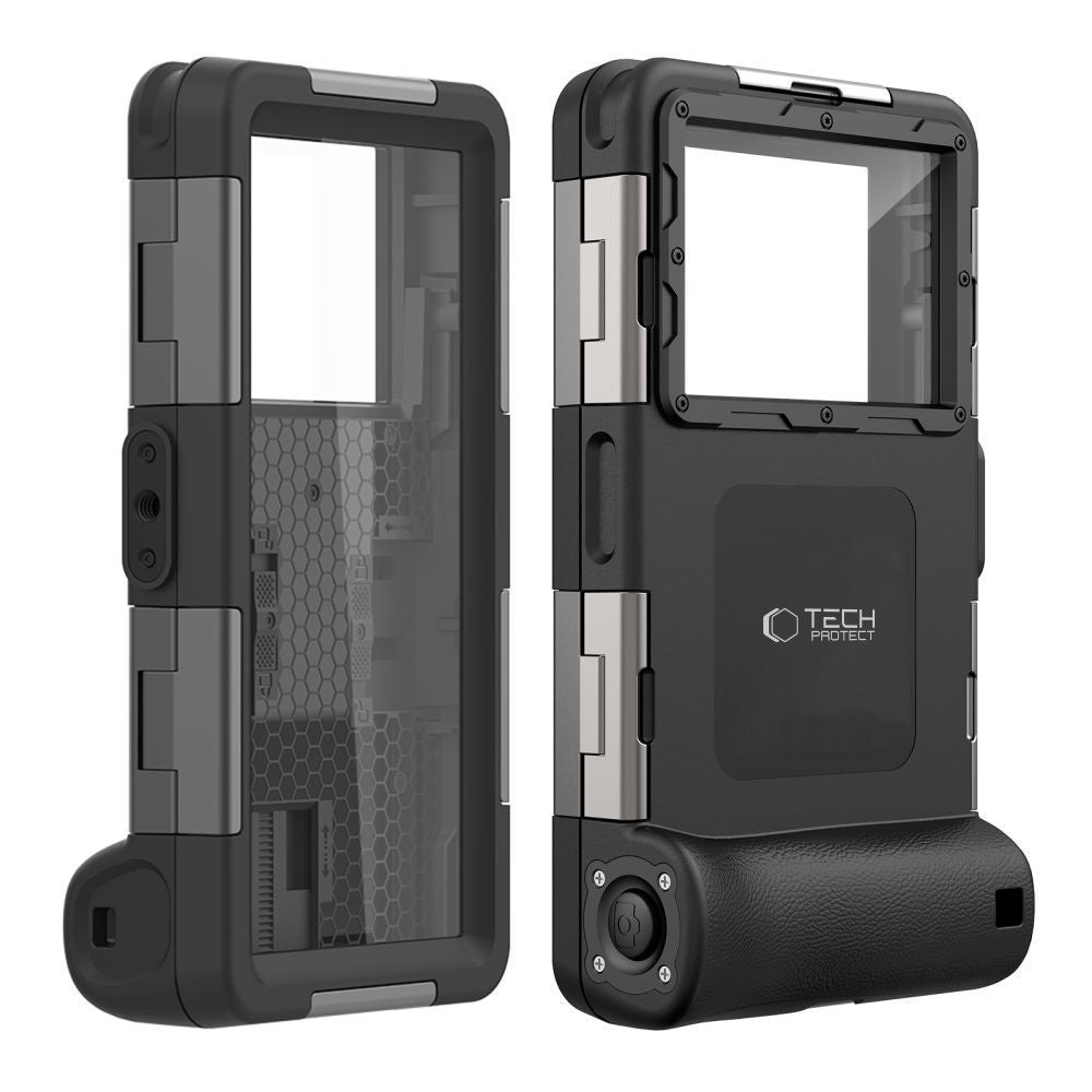 Tech-Protect Vandeniui atsparus dėklas IPX8 4,7-6,7" išmantriems telefonams - juodas -- Cycling Accessories