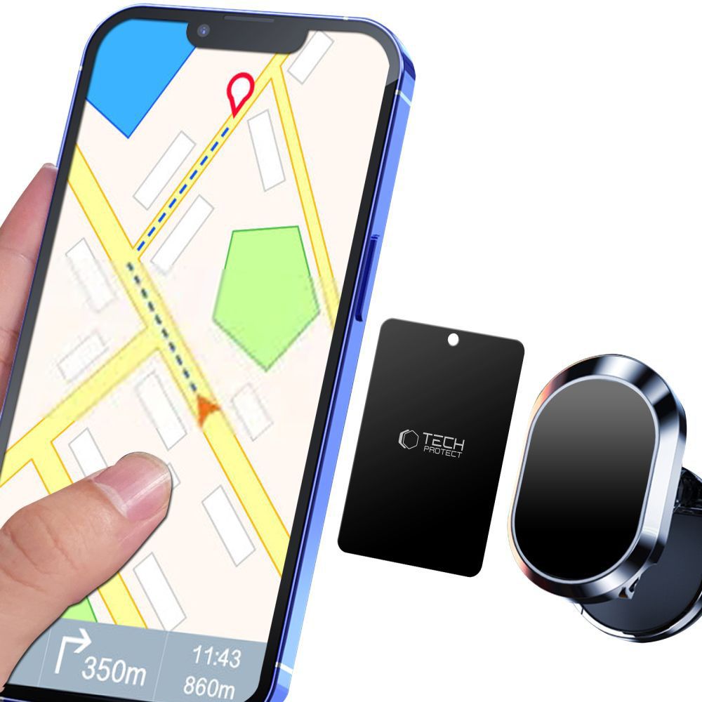 Tech-Protect MetalPlate magnetinės plokštelės automobiliniams laikikliams - juodos (4 vnt.) -- Other phone accessories