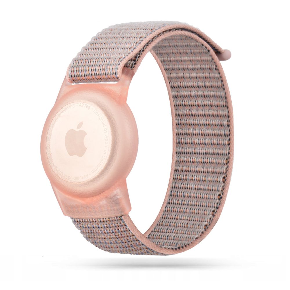 Tech-Protect nailoninis dirželis vaikams, skirtas Apple AirTag – rožinis -- Other phone accessories