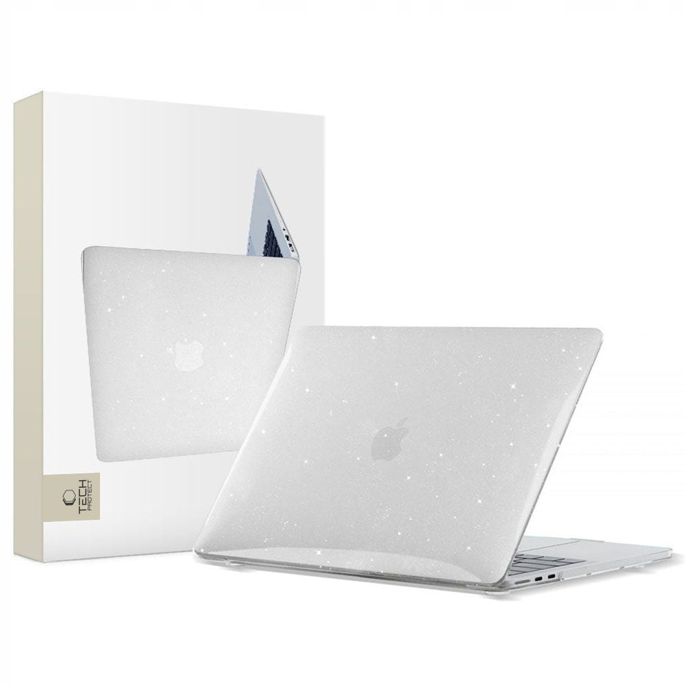 Tech-Protect SmartShell dėklas MacBook Air 13 (M2/M3) – skaidrus blizgus -- MacBook Air 13" M2 / M3