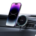 Tech-Protect A2 automobilinis telefono laikiklis su MagSafe 15W indukciniu įkrovikliu oro grotelių tvirtinimui - juodas...