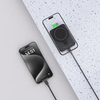 Tech-Protect Išorinė baterija LifeMag PB10 su MagSafe 5000mAh 15W USB-C jungtimi - juoda + USB-C laidas -- Powerbanks
