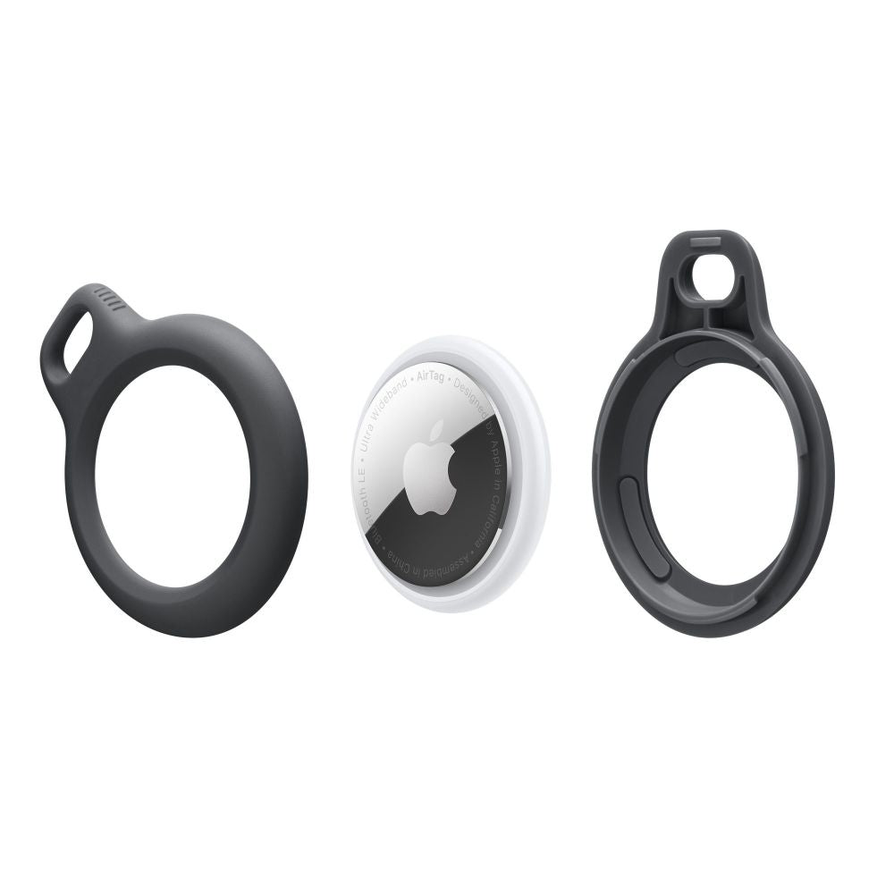 Tech-Protect Rough AirTag dėklas su karabinu – juodas -- Apple AirTag