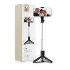 Tech-Protect L02S Bluetooth selfie lazdelė su trikoju iki 72 cm – juoda -- Selfie Sticks & Tripods