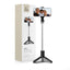 Tech-Protect L02S Bluetooth selfie lazdelė su trikoju iki 72 cm – juoda -- Selfie Sticks & Tripods