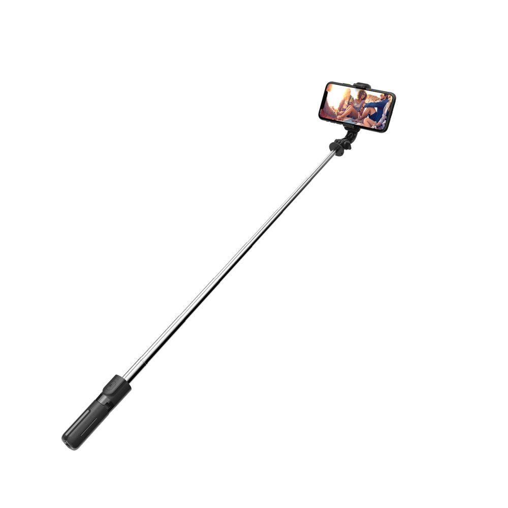 Tech-Protect L02S Bluetooth selfie lazdelė su trikoju iki 72 cm – juoda -- Selfie Sticks & Tripods