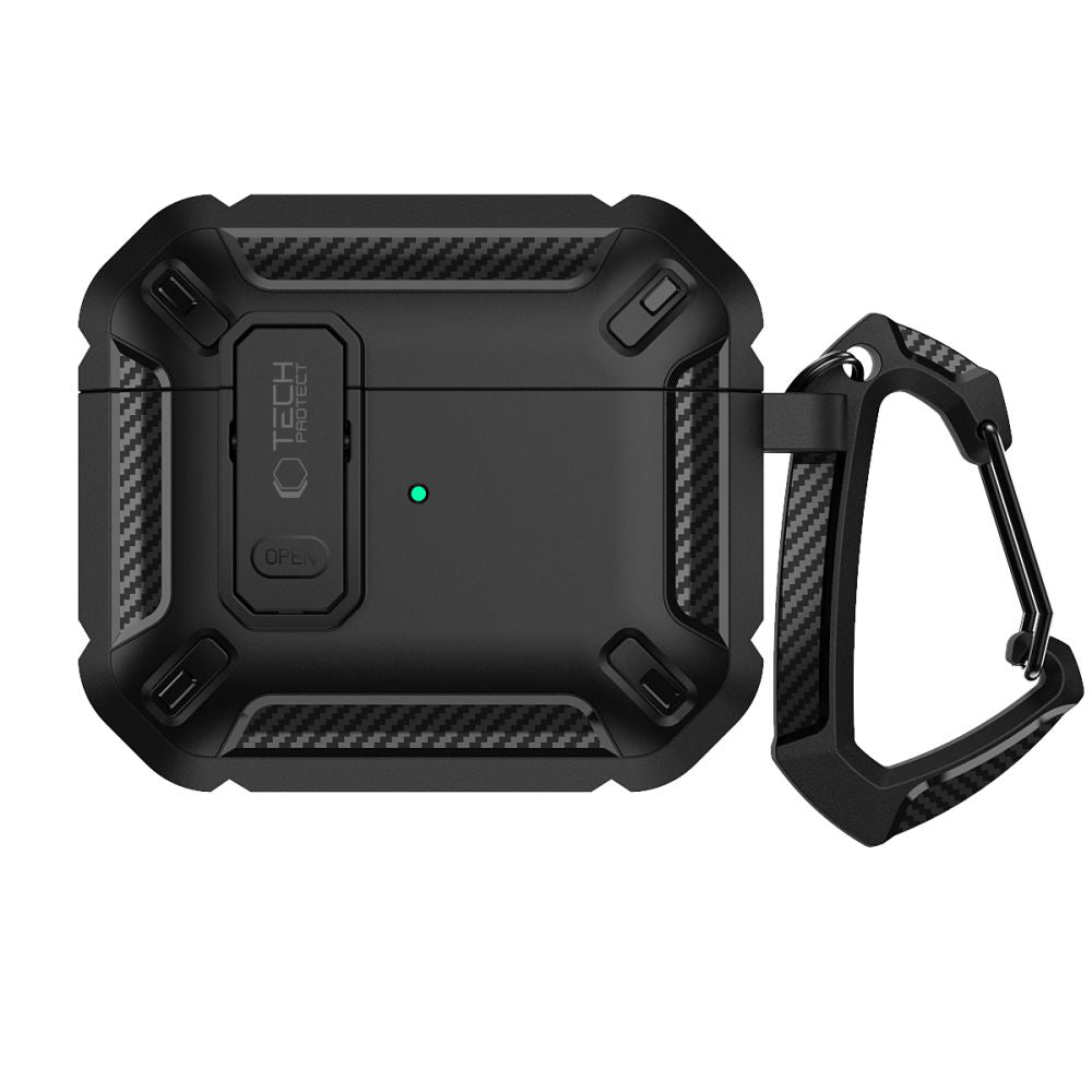 Tech-Protect X-Carbo dėklas AirPods Pro 1/2 – juodas -- AirPods Pro 1
