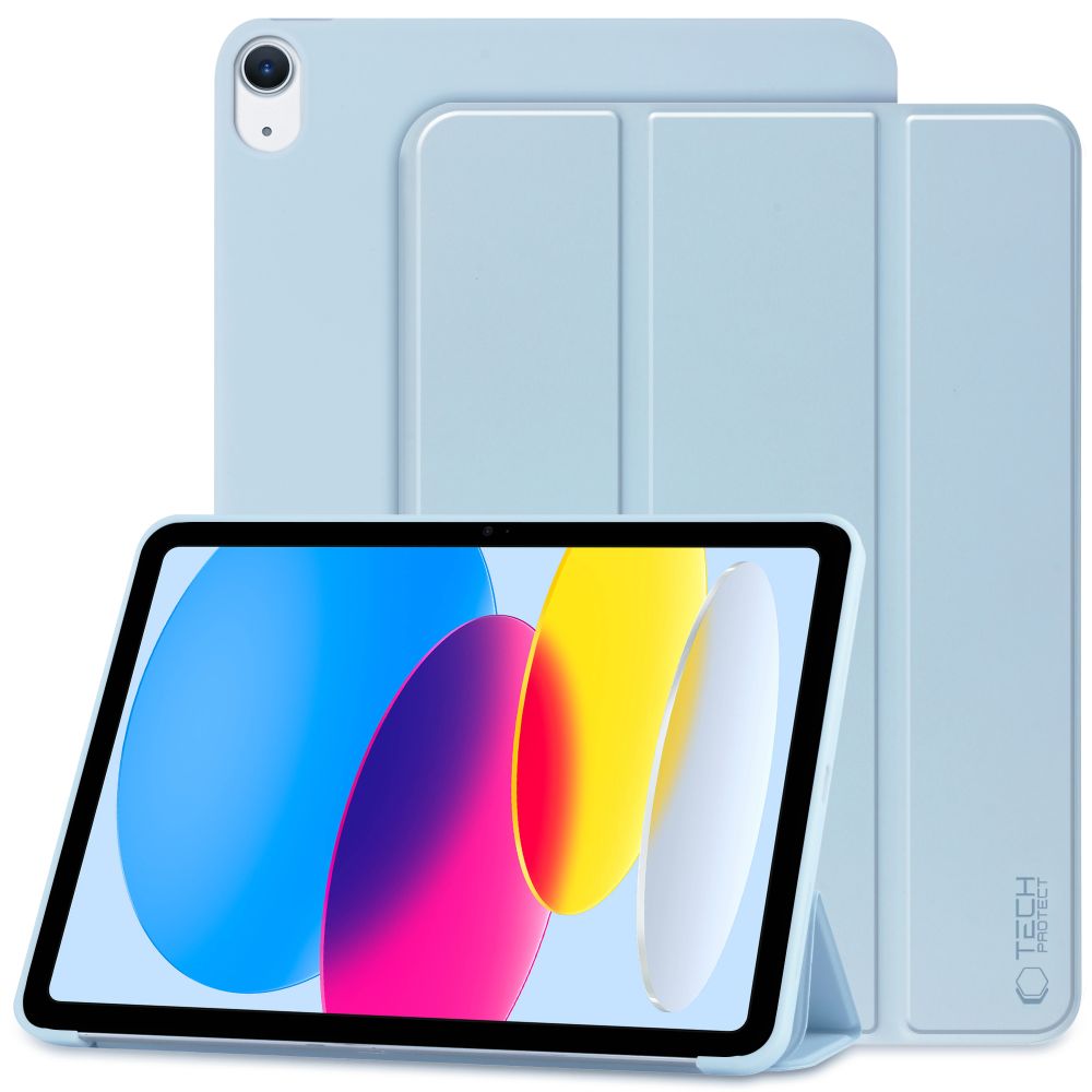 Tech-Protect SmartCase dėklas iPad 10.9 2022 – šviesiai mėlynas -- iPad 10.9" 2022