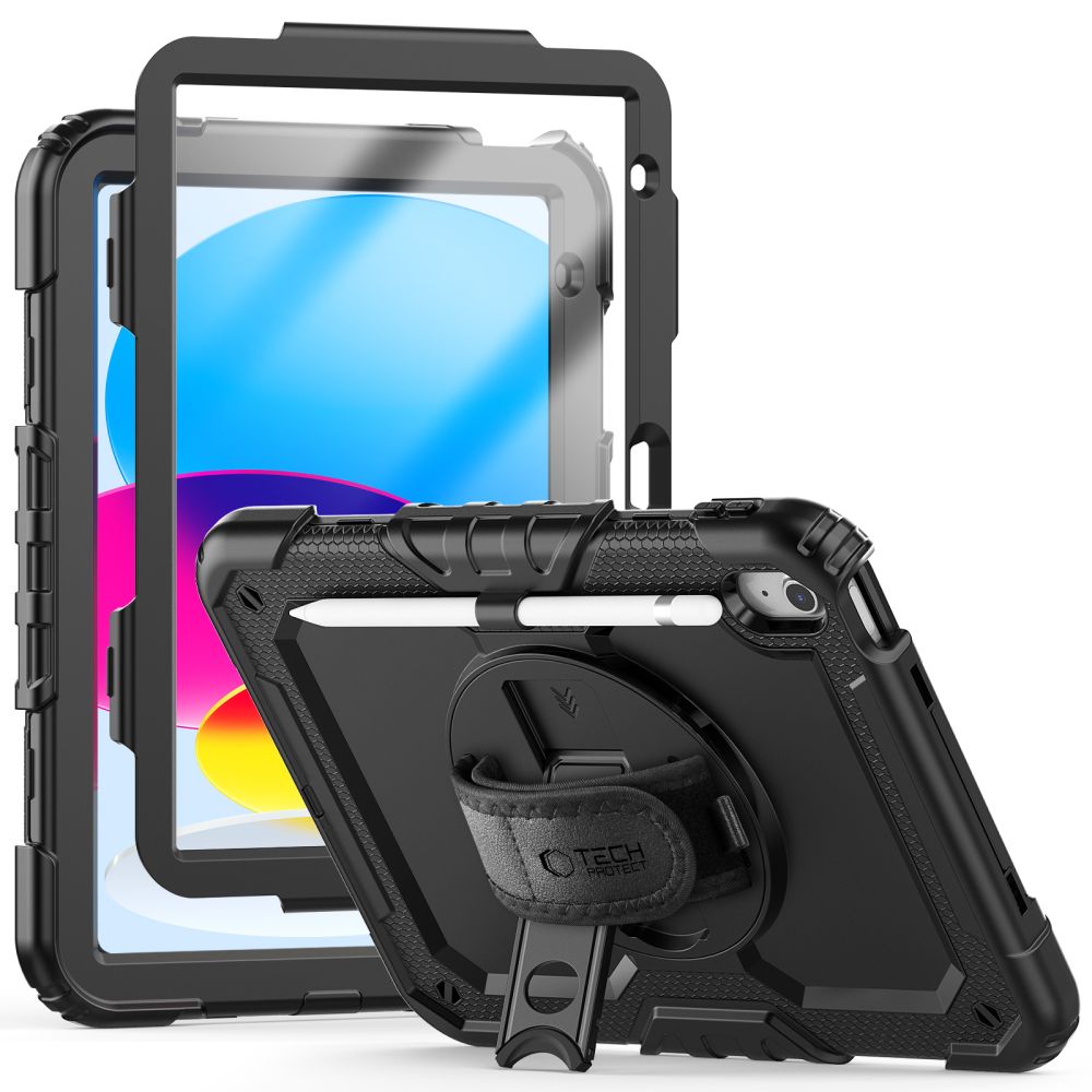 Tech-Protect Solid360 dėklas iPad 10.9" 2022 – juodas -- iPad 10.9" (2022)