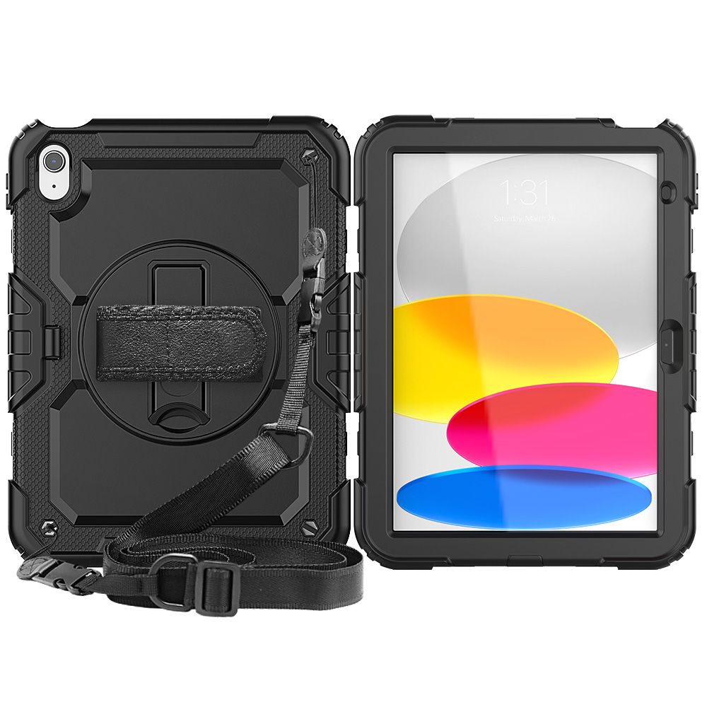 Tech-Protect Solid360 dėklas iPad 10.9" 2022 – juodas -- iPad 10.9" (2022)