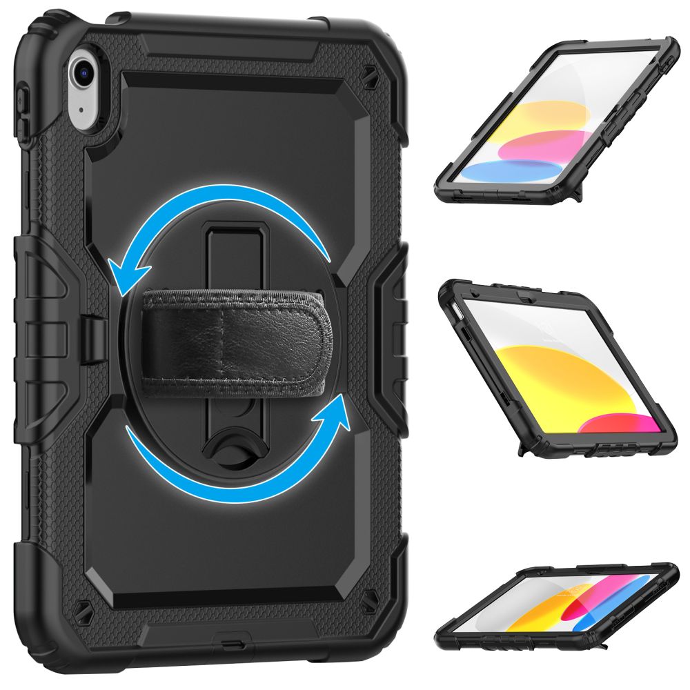Tech-Protect Solid360 dėklas iPad 10.9" 2022 – juodas -- iPad 10.9" (2022)