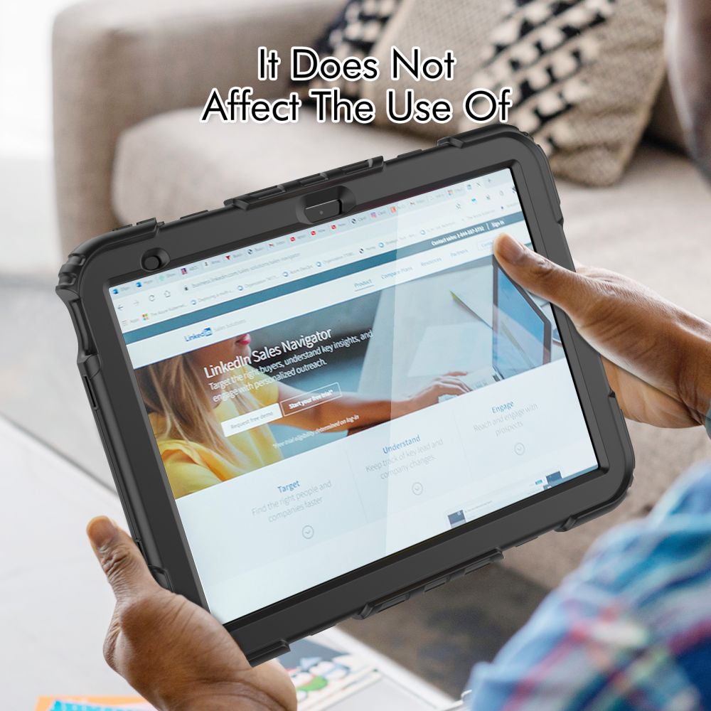 Tech-Protect Solid360 dėklas iPad 10.9" 2022 – juodas -- iPad 10.9" (2022)