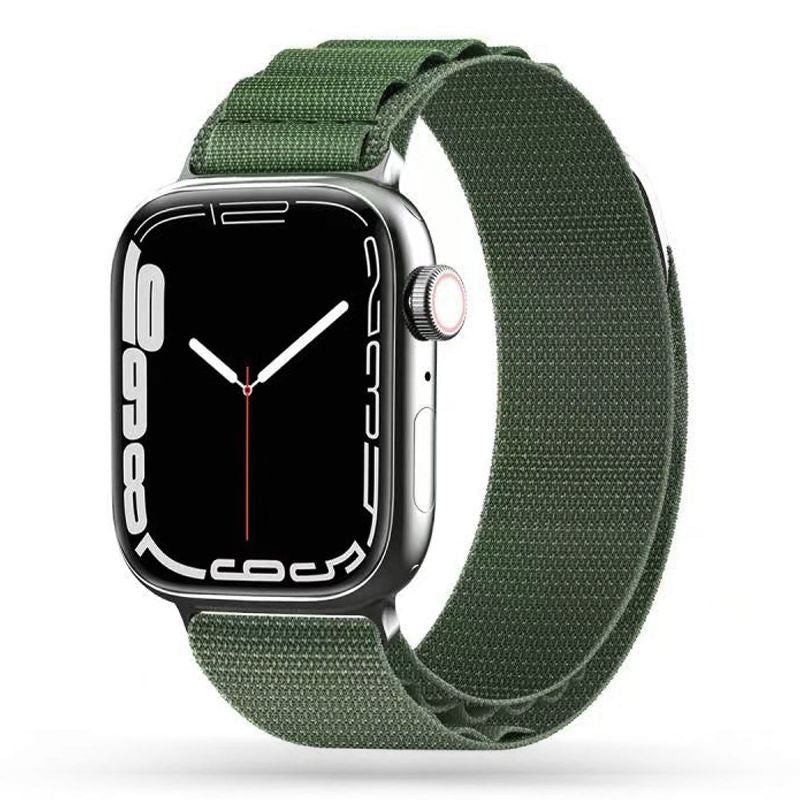Tech-Protect Nylon Pro dirželis, skirtas Apple Watch 4/5/6/7/8/9/SE/Ultra 1/2 (42/44/45/49 mm) – tamsiai žalia -- Apple...