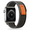 Tech-Protect nailoninis dirželis, skirtas Apple Watch 4/5/6/7/8/9/SE/Ultra 1/2 (42/44/45/49 mm) – juoda ir oranžinė --...