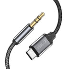 Tech-Protect UltraBoost garso USB-C / 3,5 mm mini lizdo kabelis 1 m - juodas -- Audio Cables