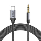 Tech-Protect UltraBoost garso USB-C / 3,5 mm mini lizdo kabelis 1 m - juodas -- Audio Cables